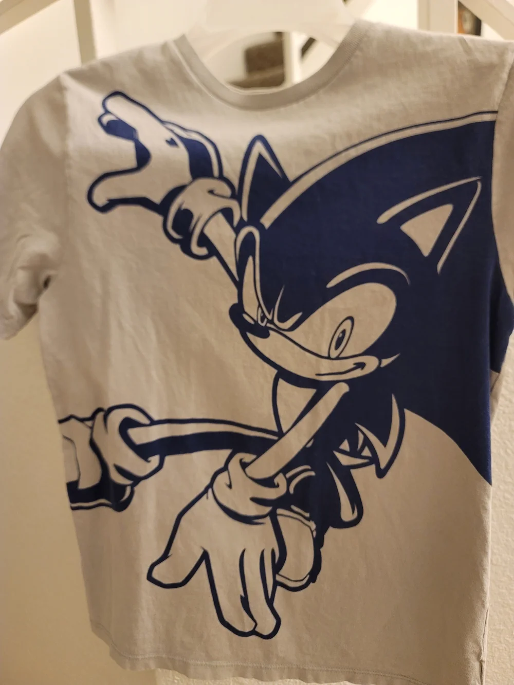 Sonic Graphic Tee for Kids - Blue on White